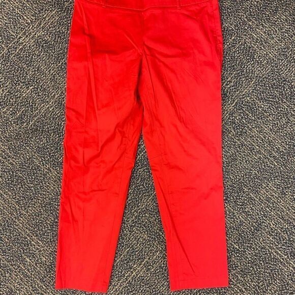 Dalia collection Fire engine red side zip flat front cropped pants‎ - Picture 6 of 6